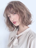 ベルヘアーデザイン 堺東(Belle hair Design)&nbsp;レイヤーカットアディクシーカラーグレージュオリーブ韓国風堺東