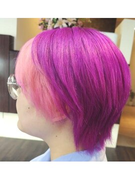 エノモト(ENOMOTO) ハイトーンダブルカラーデザインカラーピンク×ラベンダー