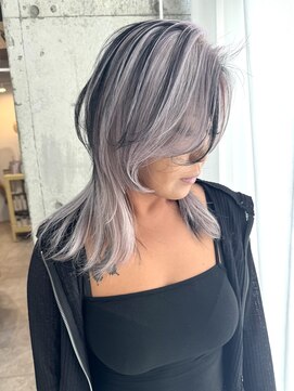 ラニヘアサロン(lani hair salon) デザインカラー/ホワイト/ブラック/ハイトーン/ブリーチ/ウルフ