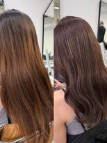 メモリーズ 表参道(Memories)&nbsp;ブリーチなしでできるうる艶ピンクブラウンが可愛い♪