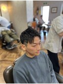 MEN’S HAIR/波巻きツイストスパイラル/リバースセンターパート