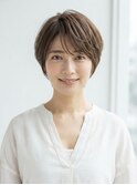 ひし形ショートボブ/ショートヘア/30代/40代/50代/清澄白河