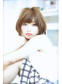 ひし形シルエットショートボブ