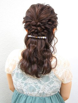 レクリヘアー(RecRe hair) 【RecRehair】編み込みハーフアップ