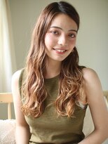 ロンド 表参道店(Lond)&nbsp;ブリーチで透明感溢れるミルクティーカラー＊ロングウェーブ