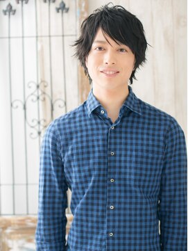 メンズヘア ビーセカンド 草加店(MENS HAIR B-2) グランジネオウルフ無造作ショートC(草加)(メンズカット)