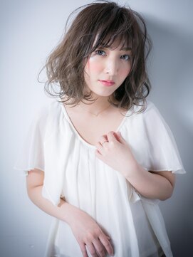 カバーヘア イヴ 戸頭店(COVER HAIR EVE) 大人かわいいブランジュ小顔ふわミディw戸頭20代30代40代