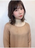 「アフロート鎌倉」大人かわいい小顔外ハネ毛先パーマミディ