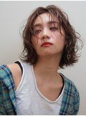 ゆるふわウェーブボブ