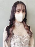 【田中杏実】ラベンダーパープルxインナーカラーピンク<青山>