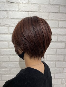 アッシュ 稲田堤店(Ash) 束感ショート×イルミナピンクブラウン