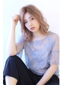 20代30代40代50代ショコラベージュふんわりカールベビーバング