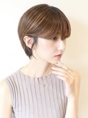 【 I. 】30代からの襟足すっきり前下がりショートボブ 川口
