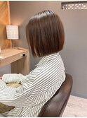 大人可愛い20代30代40代ぷつっとボブ