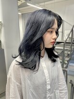 ヘアー アイス 御器所本店(HAIR ICI) 10代20代30代大人かわいい韓国風ブルーブラックヨシンモリヘア
