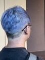 ヘアーガーデンリゾート 高倉町店&nbsp;メンズブルーカラー　ツーブリーチ