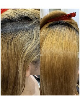 ベンジー 学芸大学店(benji) 里路指名限定!ダメージ最小素髪ブリーチ縮毛矯正/学芸大学/学大