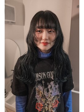 キオン(kyon) 【kyon】ブルーブラック×ロングレイヤー