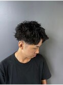 三軒茶屋波巻き/マッシュパーマ/ウルフ/ハイライト<理容室>