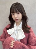 ★10代20代30代美髪くびれミディアムグレージュ顔まわりレイヤー