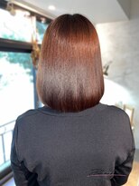 ジル アンク(Jill ankh)&nbsp;《Jillankh 姫路駅前》縮毛矯正　ミディアムボブ　髪質改善