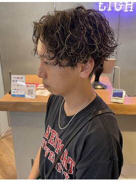 エイト アンバー 天神今泉店(EIGHT amber) 【波巻き×ハイライト】