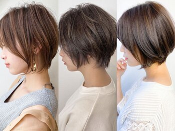 ブリリアントヘアー 下関長府(brilliant hair)の写真/意外と多い若白髪に悩む大人女性へ負担を最小限に抑え頭皮＋髪に優しい薬剤を使用した透明感のある色味へ★