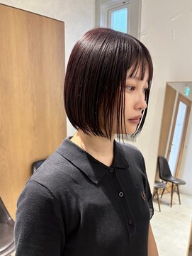 ラミエ バイ メルト 吉祥寺(lamie by melt) 【小川】レッドブラウン/ボブ/チェリーレッド