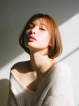 シェル 立川(shell) くびレイヤーエモージュグレージュカラーくびれショート【立川】