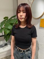 クリアーオブヘアー 栄南店(CLEAR of hair)&nbsp;レイヤーボブ×ボルドーカラー/osumi