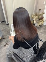 ファビ 渋谷(Fab) くびれヘア/暗めカラー/アプリコットオレンジ/縮毛矯正