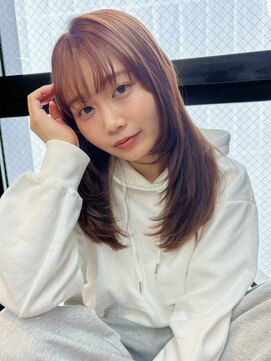 ガーデン 銀座(GARDEN) レイヤー レイヤーカット 前髪 顔まわり ブラウンカラー カラー