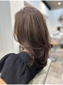 【髪質改善】レイヤーカット　グレージュカラー
