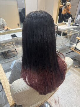 ウェーブ(WAVE) グラデーション×ピンク