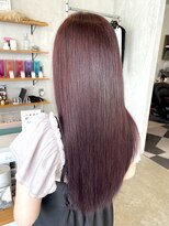 シェル 津山の手店(shel)&nbsp;10代20代髪質改善ピンクラベンダーカラー透明感