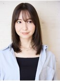 ミディアム×レイヤー×ストレート