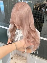 ランテルディ 渋谷(LANTERDIT)&nbsp;ミルクティーベージュ　艶髪　ダブルカラー　ピンクベージュ