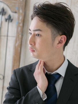 モッズヘア メン 南越谷南口店(mod's hair men) 20代30代オールバック短髪ビジカジフェードスタイルW南越谷