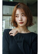 エインアンリー 明治神宮前(AIN.ANLY.)&nbsp;ボブパーマ、ボブパーマゆるめ、ニュアンスパーマ、毛先パーマ