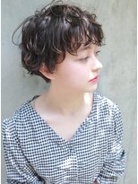 ラボ(Ravo)&nbsp;[Ravo]くせ毛風無造作パーマのショートボブ