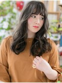 *EVE戸頭*黒髪×くせ毛風ふんわりモテロングa