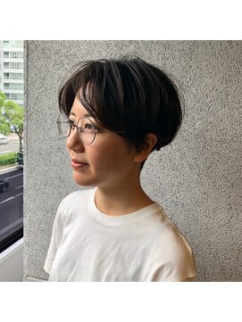 アンフェインド02(UNFEIGNED 02) クラゲヘアー/小顔に見せるヘア/ココアベージュ/伏見/栄