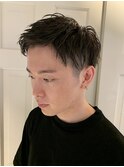 束間ワイルドアップバングトランクスヘアくせ毛風パーマ
