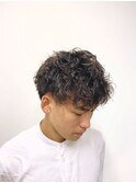 無造作スパイラルパーマ☆ツーブロック