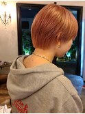 血色カラー ハンサムショート