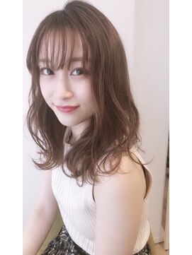 ネイロ 錦糸町(NeiRo) オフィスヘアエアリーミディ黒髪カタログホワイトアッシュ