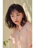 外ハネボブ ミディアム ことりベージュ 大人かわいい