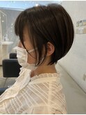 絶壁でもペタンコにならない★ふんわり丸みショート★