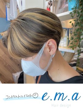 エマヘアデザイン(e.m.a Hair design) コントラストハイライト