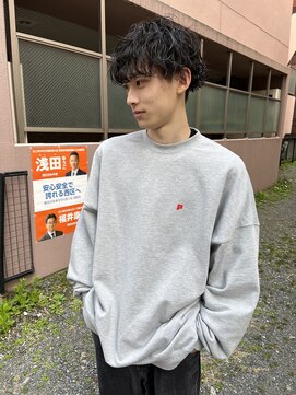 ハグ 横浜(HUG) ミディアムマッシュ＊波巻きパーマ